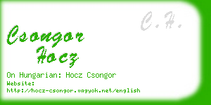 csongor hocz business card